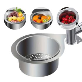 JS Swan Stainless Steel Drain Basket for Kitchen Sink – Sink Drain Strainer Basket, Swan Sink Strainer, Stainless Steel Draining Basket for Sink, Kit