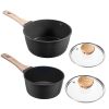 Saucepan Set, 1.5 QT & 2.5 QT Nonstick Saucepan with Glass Lids, Multipurpose Cooking Sauce Pots with Detachable Handles, Sauce Pan Kitchen Cooking P