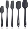 Premium 600°F Heat Resistant 5 Piece Silicone Spatula Set for Baking, Cooking, Mixing - Non-Stick with High Grade S-Iron Steel Core - One Piece Seaml
