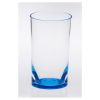 Oval Halo Acrylic Glasses Drinking Set of 4 Hi Ball (15oz), Plastic Drinking Glasses, BPA Free Cocktail Glasses, Drinkware Set, Plastic Water Tumbler