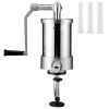 Sausage Stuffer, 2.5LBS/1.5L Capacity, 304 Stainless Steel Vertical Sausage Stuffer, Sausage Filling Machine with 3 Stuffing Tubes, Suction Base and