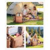 Picnic Backpack, Beach Picnic Backpack Bag for 4 Person with Insulated Cooler Compartment, Detachable Bottle/Wine Holder, Lightweight Blanket, Plates