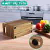 Acacia Wood Utensil Holder Organizer for Counter - Large Wooden Utensil Caddy for Countertop - 3 Compartment Cooking Tool Holder for Spatula - for Fa