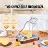 Cheese Cutter with Wire, 0.39" & 0.78" Cheeser Butter Cutting Blade, Detachable Cheese Slicer Wire, Aluminum Alloy Commercial Cheese Slicer with 316