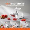 Electric Tomato Strainer, 300W Tomato Sauce Maker Machine, 4 LBS/Min Food Strainer and Sauce Maker, Pure Copper Motor Food Mill with Reverse Function