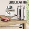 Sausage Stuffer, 2.5LBS/1.5L Capacity, 304 Stainless Steel Vertical Sausage Stuffer, Sausage Filling Machine with 3 Stuffing Tubes, Suction Base and