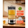 Beer Brewing Equipment, 8 Gal/30L 304 Stainless Steel Home Beer Brewer,1500W All-in-One Home Brewing Kit with Tall strainer, Integrated Inner Barrel