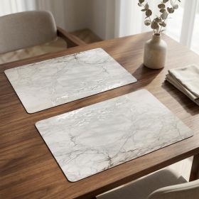 Silver And Gray Abstract Placemats (size: 12"X 18" Rectangle)