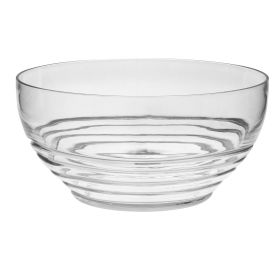 Clear Four Piece Round Swirl Acrylic Service For Four (Option: Salad Bowl)