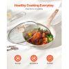 19 Piece Pots and Pans Set, Granite Nonstick Cookware Set, Induction Cookwares, Kitchen RV Cooking Sets with Frying, Sauce, Saute, Tempered Glass Lid