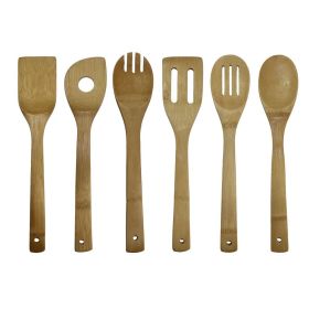 Oceanstar Bamboo Cooking Utensil Set (Option: 6 Piece)
