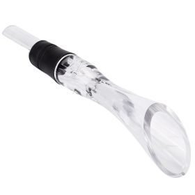 1Pc Wine Aerator Pourer Spout Decanter Spout Attachable In-Bottle Wine Drip Stopper (Option: Clear)